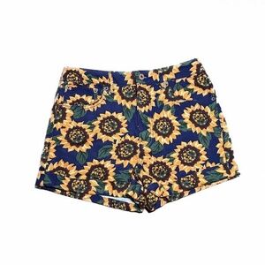 Sunflower Print Cuffed Jean Forever 21 Shorts